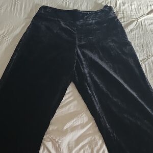 Talbots Black Velvet Trousers, Sz 10 NWOT